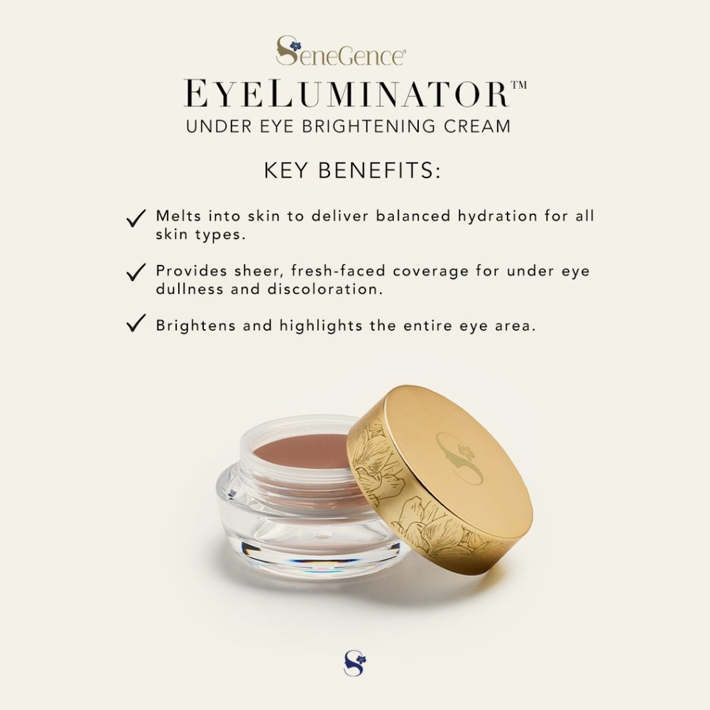 NEW EYELUMINATOR UNDER EYE BRIGHTENING CREAM: LIGHT, MEDIUM, DEEP - Picture 2 of 8